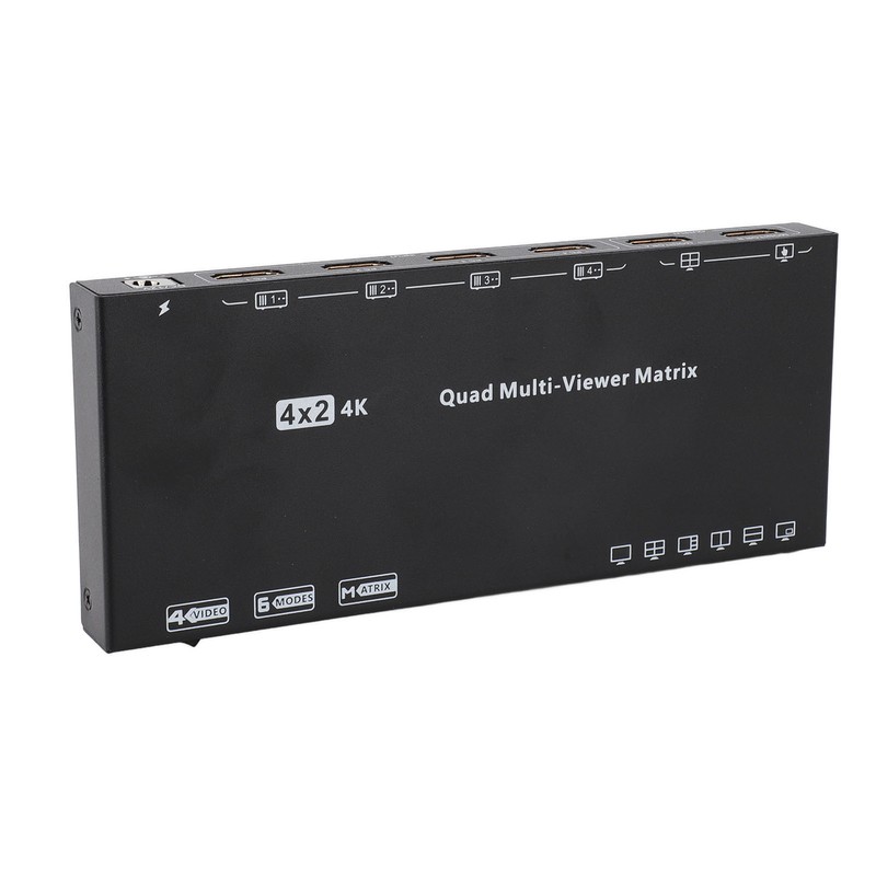 4K 30Hz HD Multimedia Interface Switch Splitter with Remote 6