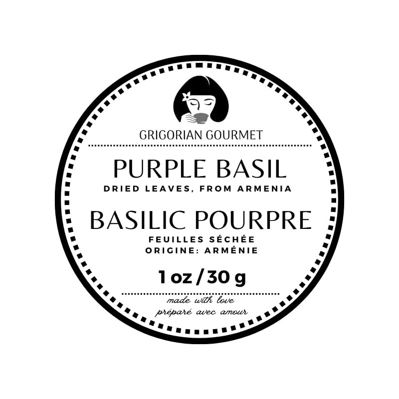 Generic Purple Basil (Ocimum basilicum) Italian Armenian Greek Basil Caffeine
