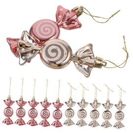 Levemolo 12 Piezas Adornos Navideños Colgantes Decoraciones Dulces Árbol Navidad Xmas Tree Hanging Ornaments