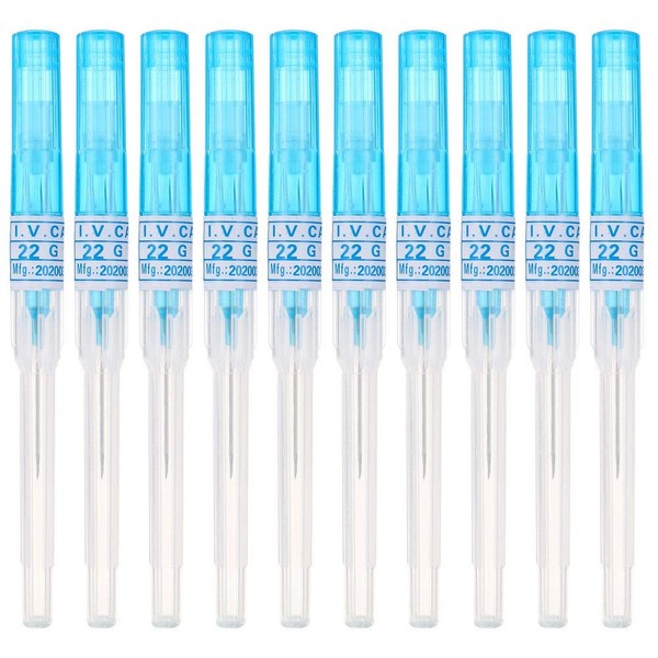 Piercing Needles,New Star Tattoo 10pcs 22G Gauge Needle Steel Catheter Body Piercing Needles Supply