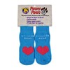 Woodrow Wear, Power Paws Advanced Dog Socks, Blue with a