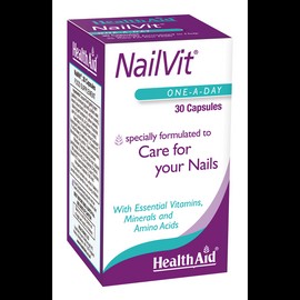 HEALTH AID NAILVIT, SPECIALL FORMULA CARE FOR NAILS. 30CAPSULES 30s