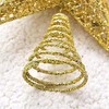 Decoración para árbol de Navidad con purpurina para árbol de