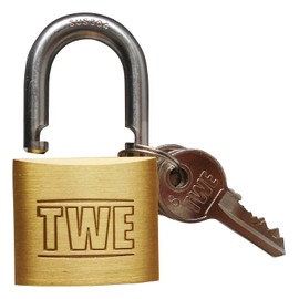 AII TWE IB-082 Stainless Steel Hanging Padlock, 1.4 inches (35 mm), Security Shed, Gate Door