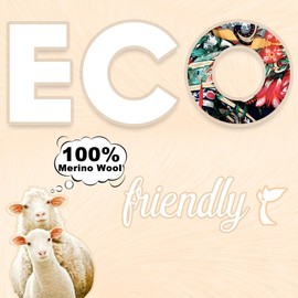 DANA XU 100% Merino Wool Extra Large Pashmina Blanket Travel Scarf Cashmere Wrap for Women Fall Winter Oversize Shawl Floral