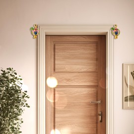 Tarini Gallery Shubh Labh Wall Main Door Hanging for Religious Ritual Festival Diwali Pooja Poojan Home Temple Office Décor Decoration and Gifting Size-5.5" (Shreenath Ji)