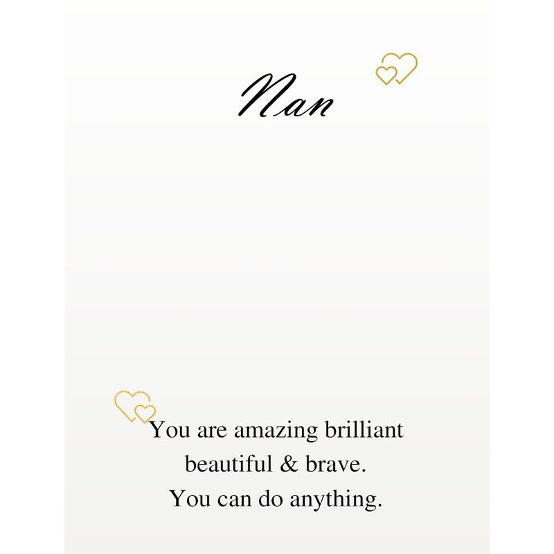 KunBead Jewelry Nan Nanny 18 inch I Love You to