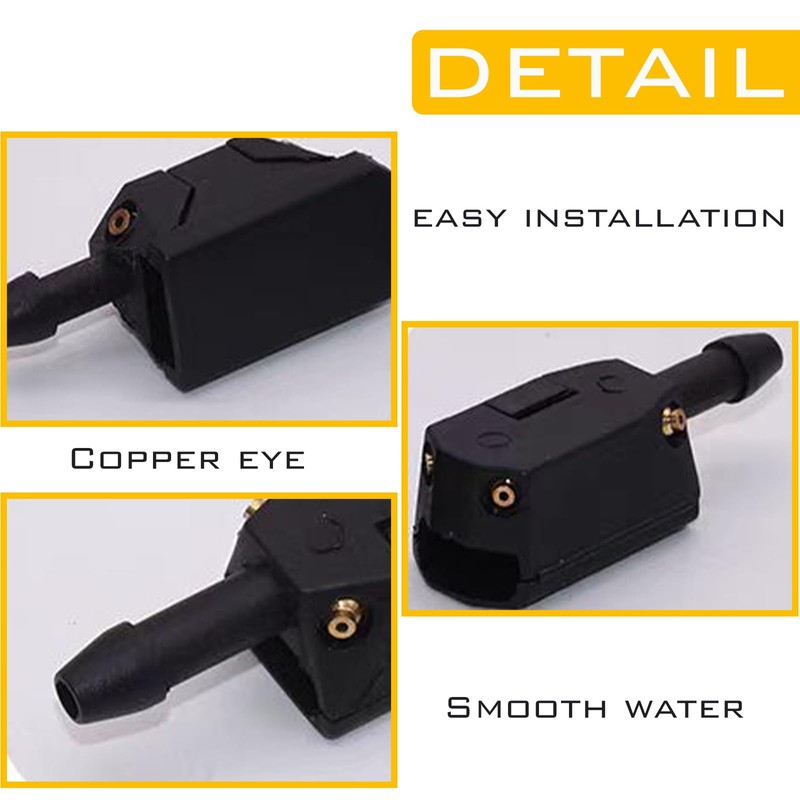 1 Pack 2 Pcs Front Windshield Washer Nozzles, Front Windshield