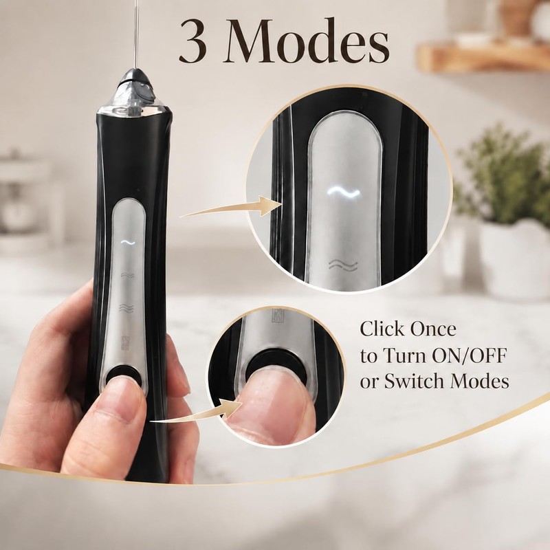 ZYPB Rechargeable Milk Frother, High-Speed Handheld Coffee Frother with Detachable