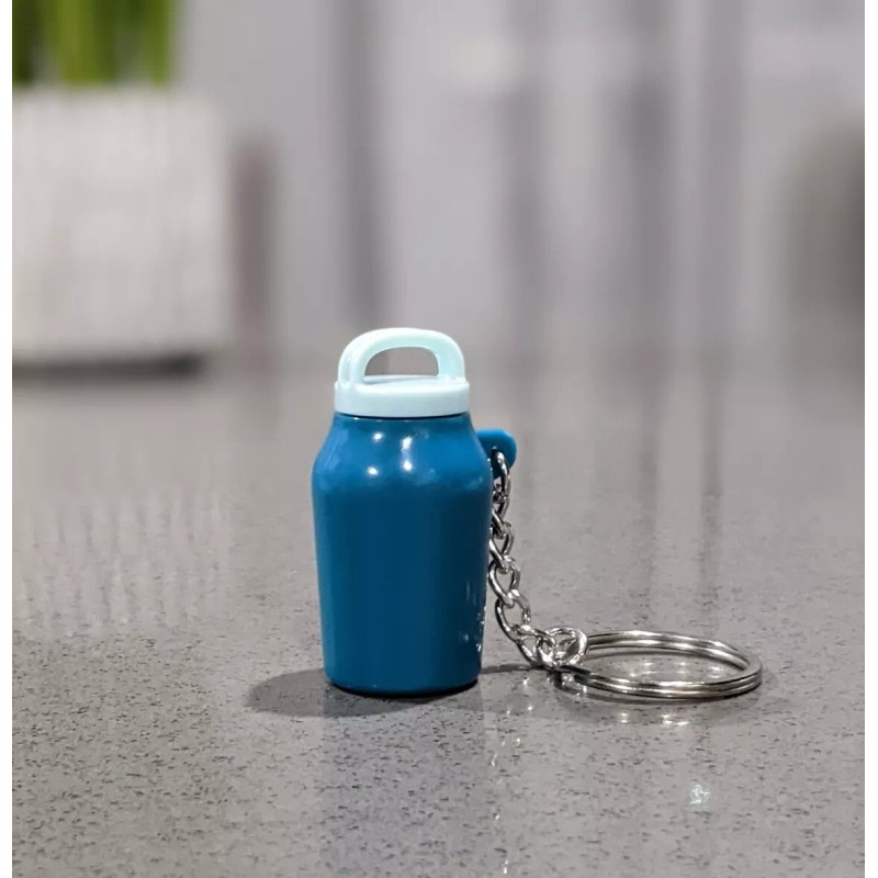 Tupperware Miniature Universal Jar Keychain Peacock Color New.