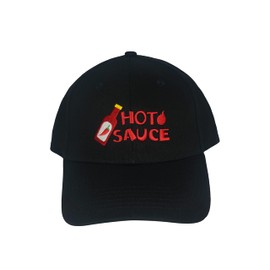Game Hats Baseball Cap Taco Hot Sauce Embroidered Cotton Cap for Women Men Couples Goodfriend (Hot Sauce) Black
