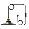 Crzpchas Vintage Lampshade Pendant Lamp Outdoor Pendant Lamp with Plug