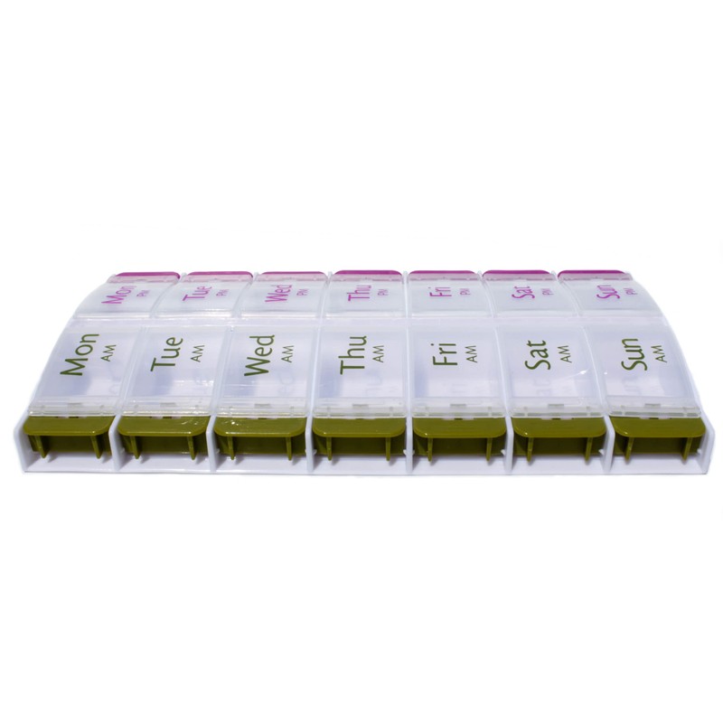 Pill Box ~ Easy Open Buttons ~ AM & PM