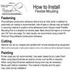 Flexible Moulding - Flexible Flatstock Moulding - WM238-1" X 1"