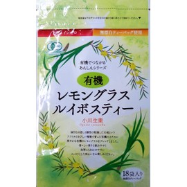 Ogawa Herbal Organic Lemongrass Rooibos Tea 1.0 oz (27 g) (18 Bags) x 4 Tea Bags