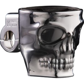 Kruzer Kaddy KK1075 Chrome Skull Bar Mount,1 Pack