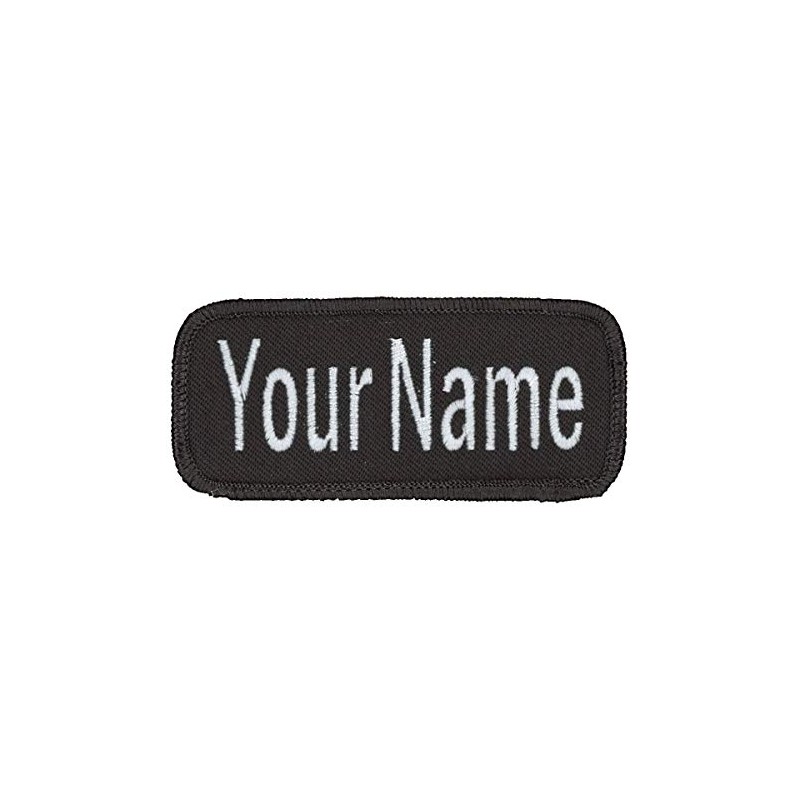 Uniform Work Shirt Patch Customized Embroidered Charcoal with Charcoal Border,