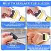 9 PCS Pedi Replacement Rollers, Foot File Replacement Rollers, 3