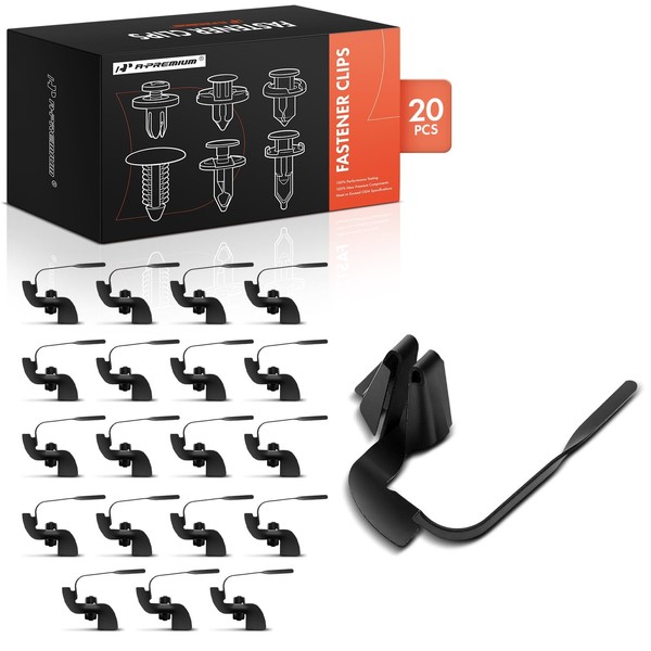 A-Premium 20PCS Metal Clips Universal Moulding Fasteners Compatible with GM