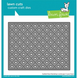 Lawn Cuts Custom Craft Die-Quilted Heart Backdrop: Landscape