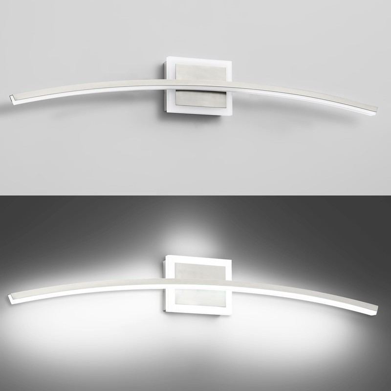 PRESDE 32inch LED Bathroom Light Fixtures Over Mirror Modern Brushed