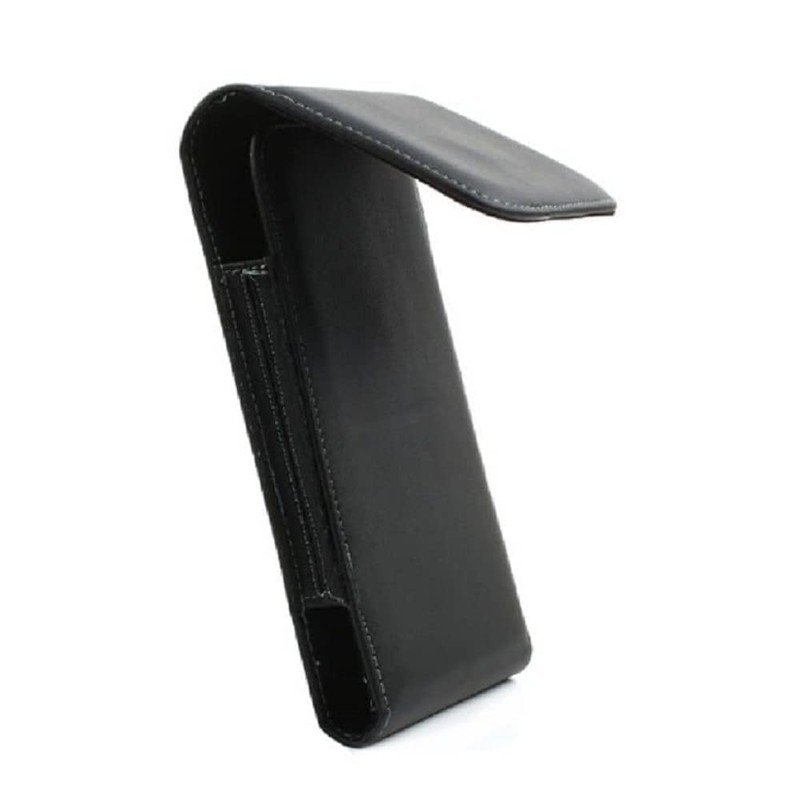 DFV mobile - Leather Flip Belt Clip Metal Case Holster