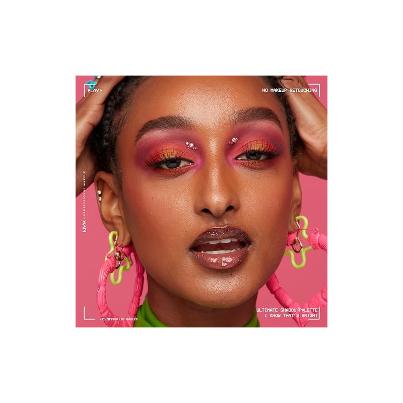 NYX Professional Makeup, Ultimate Shadow, Paleta de sombras, Brights