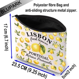 Portuguese Mom Cosmetic Bag Portugal Souvenir Gift Lisbon Portugal Iberian Peninsula Gift for Portuguese (Lisbon)