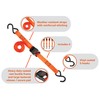 BLACK+DECKER BDX1004 Black/Orange 1" x 10' Cam-Buckle Tie Down Straps