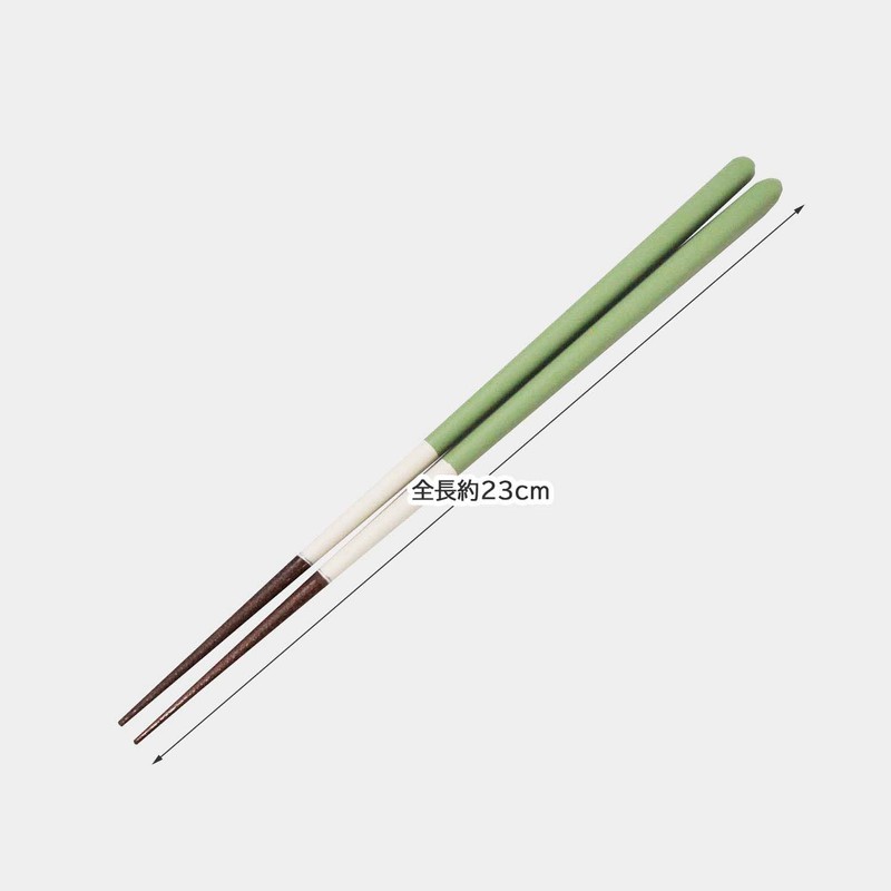 Ishida 10342-8 Chopsticks Cafe Color Matcha Latte, 9.1 inches (23