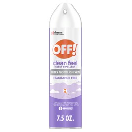 OFF! Clean Feel Insect Repellent Aerosol with 20% Picaridin, Bug Spray with Long Lasting Protection from Mosquitoes, Feels Good on Skin, 7.5 oz