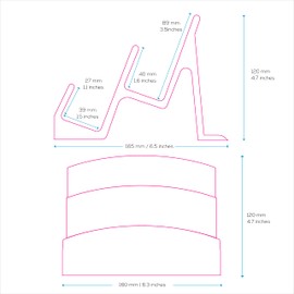 BRAINWAVZ Dual Desktop Keyboard Stand & Holder, Organize Your Desk, Reduce Clutter, Suitable for All Size Keyboards (DK01)