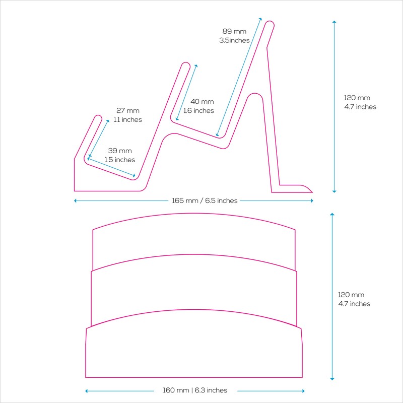 BRAINWAVZ Dual Desktop Keyboard Stand & Holder, Organize Your Desk,
