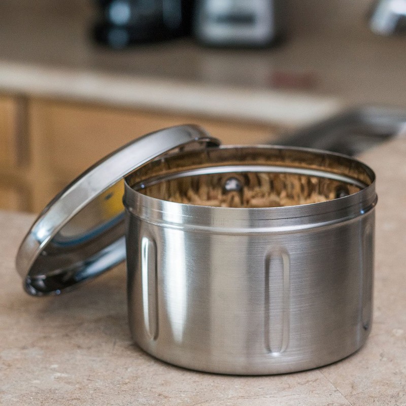 Qualways Stainless Steel 0.9kg Canister