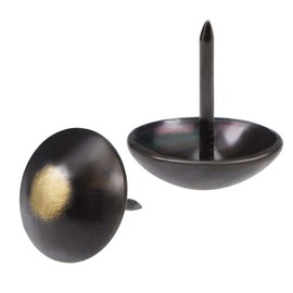 TA-VIGOR Dekorative Polsternägel, Messingnägel, Möbelnägel, 19 mm Kopfdurchmesser, 21 mm Länge, Polsternägel, dekorative Nägel für Möbel, 25 Stück