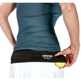 Tourna Hipster Ball Band Tennis Ball/Pickleball Holder, Large, Black