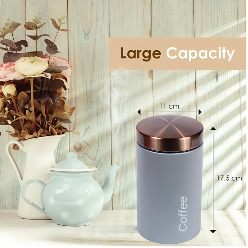 RLS Goose Grey Set of 3 Tea, Coffee, Sugar canisters