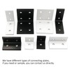 FORRCKY 10Sets 1010, 10 Series Aluminum Extruded Profile Black Connector
