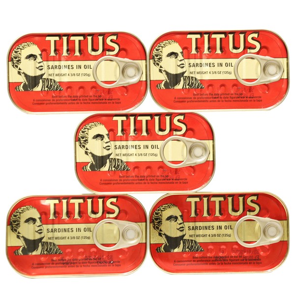 Titus Sardines Pack of 5 (5X125g)