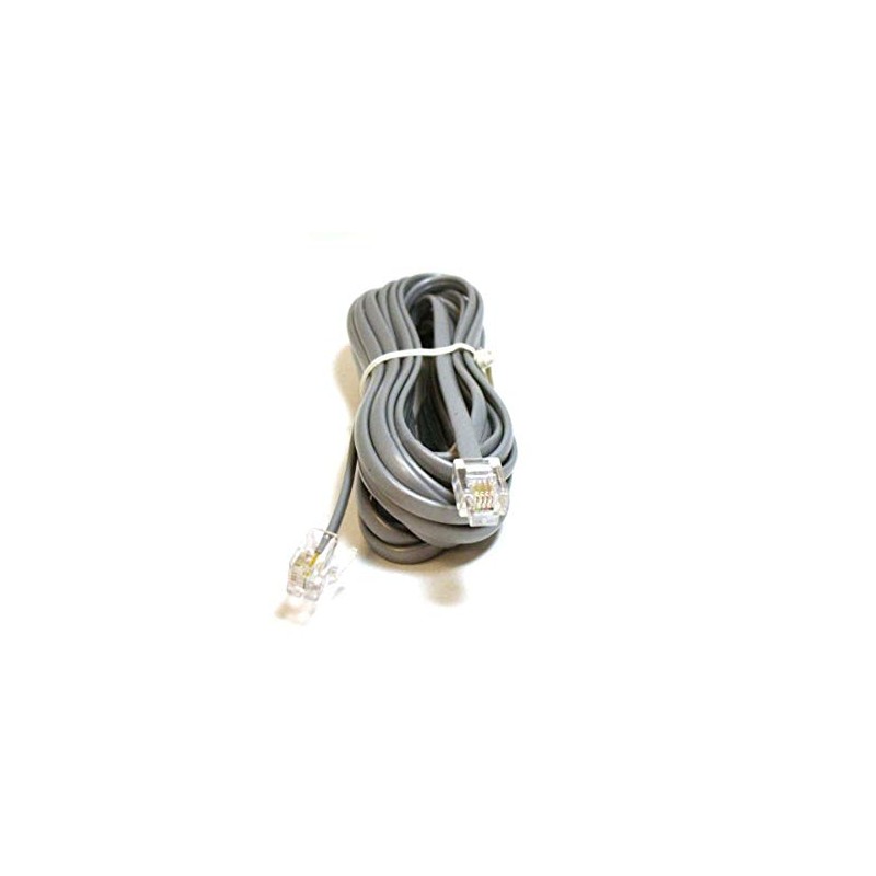 Monoprice Landline Telephone Cable - 7 Feet - RJ11(6P4C) Reverse