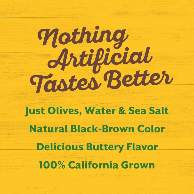 Pearls California Grown 16 Cups 1.2oz Pitted Black Olives Snack