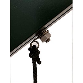 GAO Flora Pack of 60 Universal Plant Holders Eyelet Hook Combination Stainless Steel with M6 Hammer Head Screws for Hanging Cucumber Nets, Trellis for Tomatoes