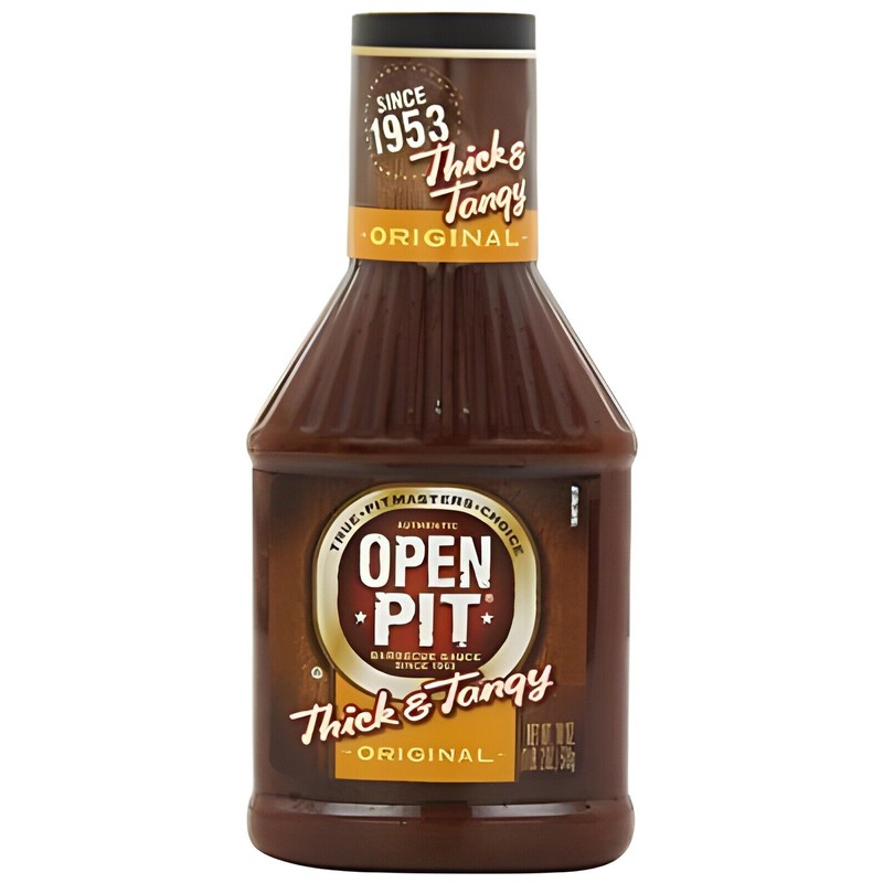Open Pit Thick and Tangy Original BBQ Sauce bottle 18oz