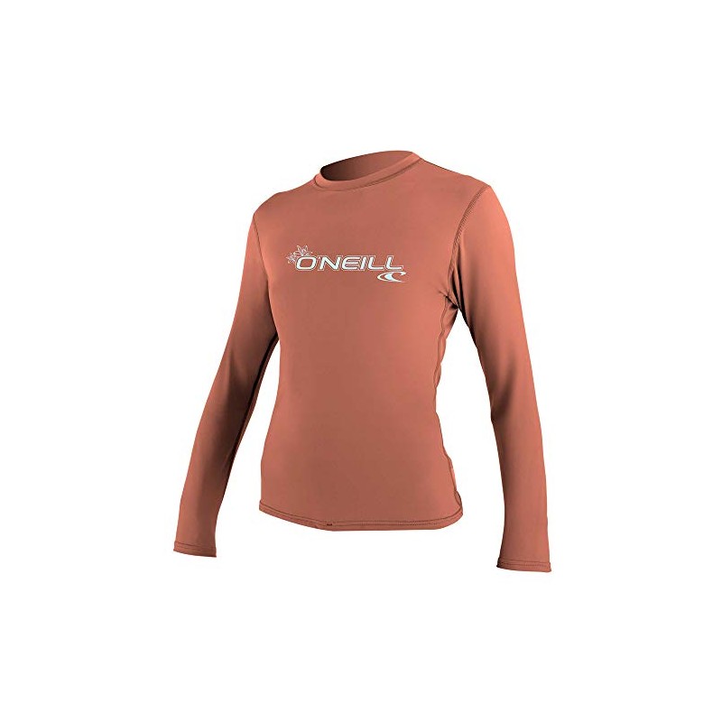 O'Neill Wms Basic Skins L/S Sun Shirt - LIGHT GRAPEFRUIT,