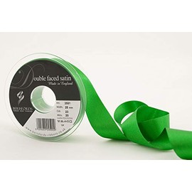 Berisfords 3501 25mm 23 Emerald Double Satin Ribbon x 20mtr, 20m