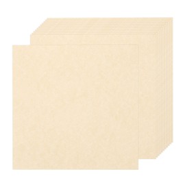 Rebower 10 Sheets Parchment Paper Aged Look Stationery 200GSM Vintage Paper Sheet, [for Certificate, Invitation, Envelope] - 12 x 12 Inch/Deep Brown