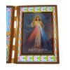 C BC Stained glass double frame with prayer and Divine