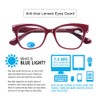 DOOViC 4-Pack Reading Glasses Blue Light Blocking Computer Readers Anti