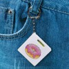 'Pink Sprinkle Doughnut' Keyring Tape Measure/Spirit Level Tool (KM00042005)