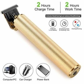 YH-3600 New Gold Professional Ornate Hair Clipper Portable Cordless Trimmer Edge